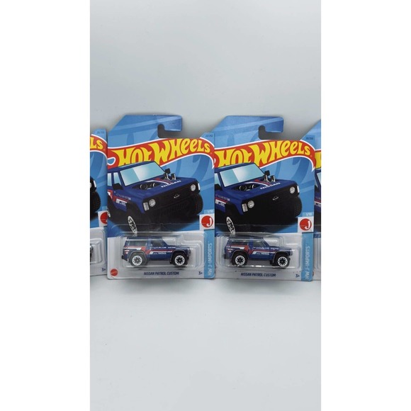 2023 Hot Wheels Nissan Patrol Custom Blue NIB LOT OF 4 - Picture 2 of 3